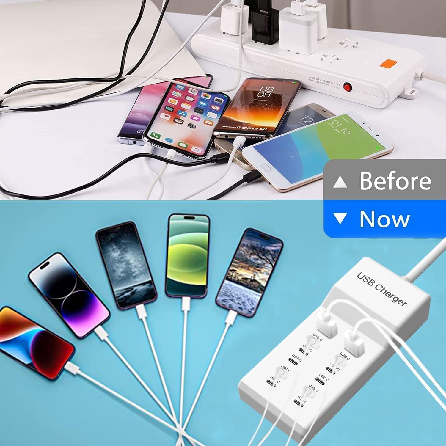 multi port fast charging station (usb charging hub)